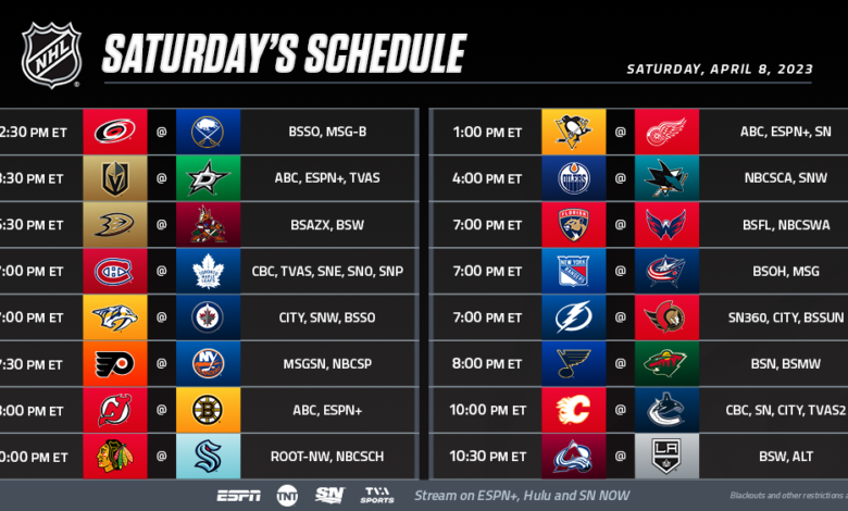 nhl games tonight